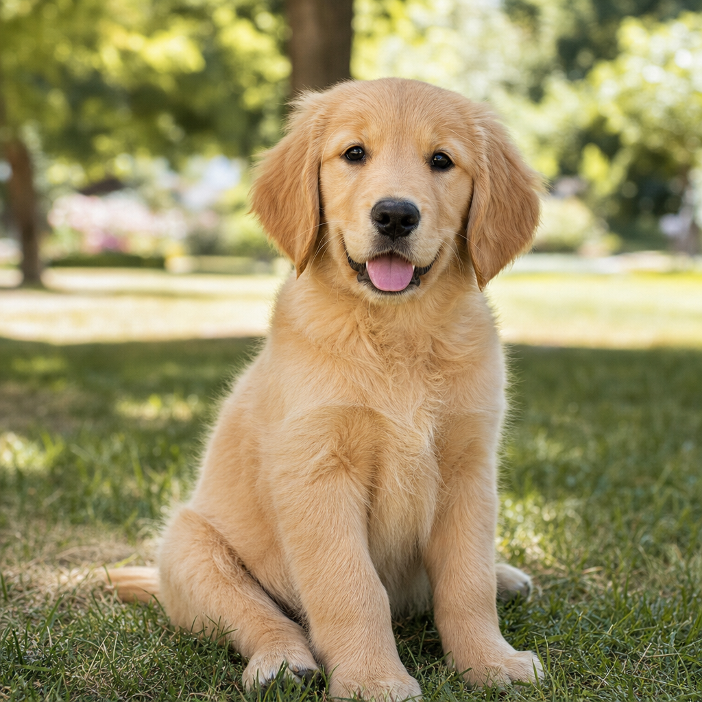 Train puppy to poop outside — illustrative photo